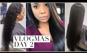 COME TO THE SALON WITH ME!! | Vlogmas Day 2 | Ashley Bond Beauty