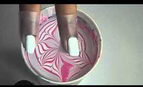 Pink Zebra water marble