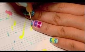 Neon & Pastels Easter Egg Nails