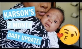 Karson's 2 Month Baby Update!!! Baby #2 | MO2U2 | Carlissa Fashona