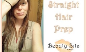 Straight Hair Prep | Get Hair Flat Iron Ready the Night Before