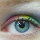 Pastel rainbow eyes. c: <3