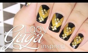 Lady Gaga inspired nail art no 2