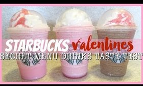 STARBUCKS VALENTINES SECRET MENU TASTE TEST #GraceBites Ep 218