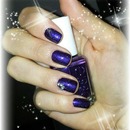 Purple Nailpolish with Glitter