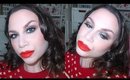 Christmas Week Day 1 | Pewter Eyes + Lady Danger Lipstick Make-Up Tutorial