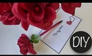 Valentine DIY | Red Rose Flower Pen ♥