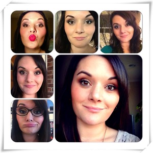 Here is a collage of various makeup looks I have created on myself.