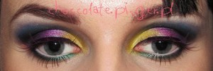 Eyes zoom :) Eyeshadows used: 120palette, inglot's, sleek's curacao palette