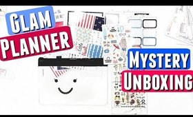 Glam Planner Mystery Kit: JUNE UNBOXING , Monthly Unboxing, Monthly Mystery Subscription
