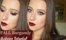 Classic Fall Burgundy Makeup / Jesenné vínové líčenie