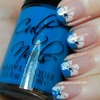 Blue Tips with Cult Nails