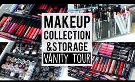 MAKEUP COLLECTION + STORAGE 2015 ♡ Vanity Tour | JamiePaigeBeauty