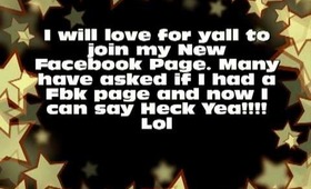 Giveaway: New FaceBook Launch!! New YT Name!