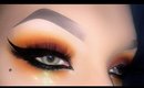 Sexy Arabic Warm Tones  Smoky Eye with Gold Glitter - Makeup Tutorial