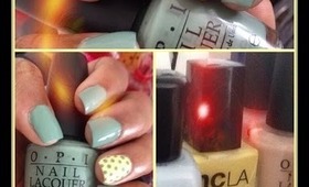 Nail Art: Sage Dots