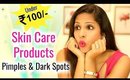 Skincare Products Under ₹100 for Pimples & Dark Spots | Shruti Arjun Anand