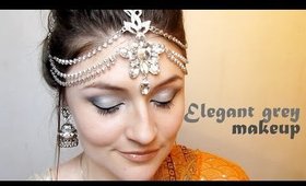 Tutorial | Elegant grey silver makeup for day/evening