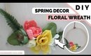 Modern Floral Wreath DIY | Spring Home Decor Ideas