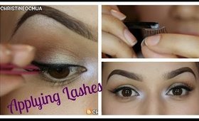 How To: Apply Lashes - Strip & Individual | Janbeautary Day 24 | ChristineMUA
