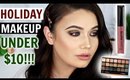 Makeup UNDER $10 DOLLARS! Holiday Green Makeup Tutorial