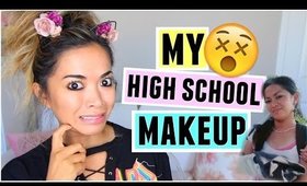 HOW I DID MY MAKEUP IN HIGH SCHOOL Challenge!