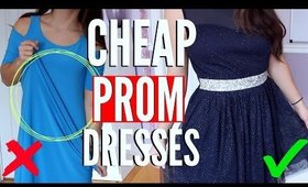 Trying On PROM DRESSES UNDER $40 DISASTER !!