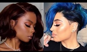 2020 Hairstyle Ideas for Black Women - Lace Front Wig Styling.
