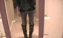 Outfit Of The Day -- Neutral Style Winter Look (Black Jacket & Laced-up Boots)