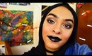 Black Lipstick [Instagram] Makeup Look (full face) + smokey eye | Reem