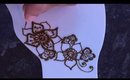 Easy Simple Henna For Tops of Hands in a Gulf Style Flower Pattern