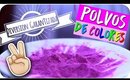 DIY ¿Cómo hacer polvos de colores? - POLVOS HOLI PARA JUGAR | Kika Nieto