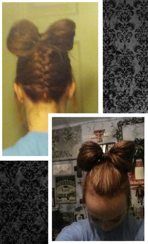Bobbie pins and hairspray were a major help with this look!