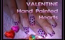 VALENTINE Heart Hand Painted NAIL ART DESIGN :::... ☆ Jennifer Perez of Mystic Nails ☆