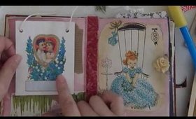 HoneyBunch Junk Journal page "Une Petite Histoire"