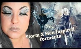 X MEN COLLAB STORM  EYE MAKEUP-TORMENTA MAQUILLAJE