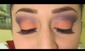 Orange & Purple/Plum Makeup Look