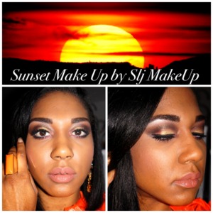 Hii Girls 
I got the idea to do this makeup inspired by a sunset.
I try to do the makeup as similar as possible to the picture,
and this is what came out. I hope you like <3 