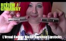 Review / Giveaway - L'Oreal Colour Riche Caresse Lipsticks