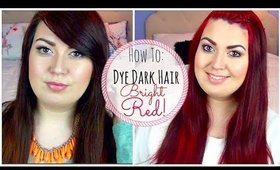 How To Dye Dark Hair Bright Red Without Bleaching!