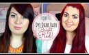 How To Dye Dark Hair Bright Red Without Bleaching!