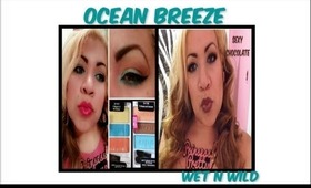 Ocean Breeze Makeup Tutorial - Wet N Wild - A regular at the factory / To mouse and carouse palettes
