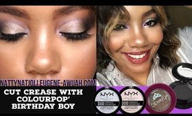 Cut Crease with ColourPop’s Birthday Boy, MAC and more