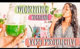 Productive Friday Morning Routine Vlog- Celery Juice, Skincare & More [Roxy James] #routine #vlog