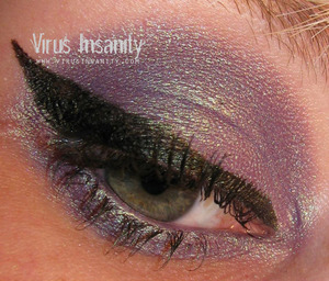Virus Insanity eyeshadow, Shenanigans.
http://www.virusinsanity.com/#!__virus-insanity2/vstc8=purples-duo/productsstackergalleryv225=1