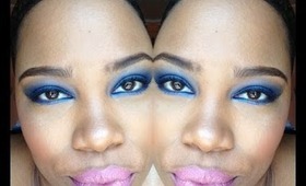 Sapphire Blue Smokey eye