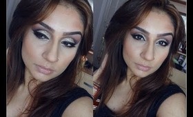 Smokey Purple Glitter Eyes Contour highlight || Raji Osahn