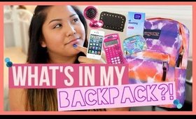 WHAT'S IN MY SCHOOL BACKPACK?!