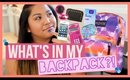 WHAT'S IN MY SCHOOL BACKPACK?!