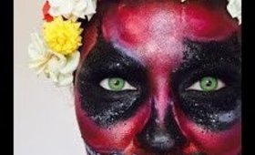 How to: Red Skull Face  Halloween Makeup